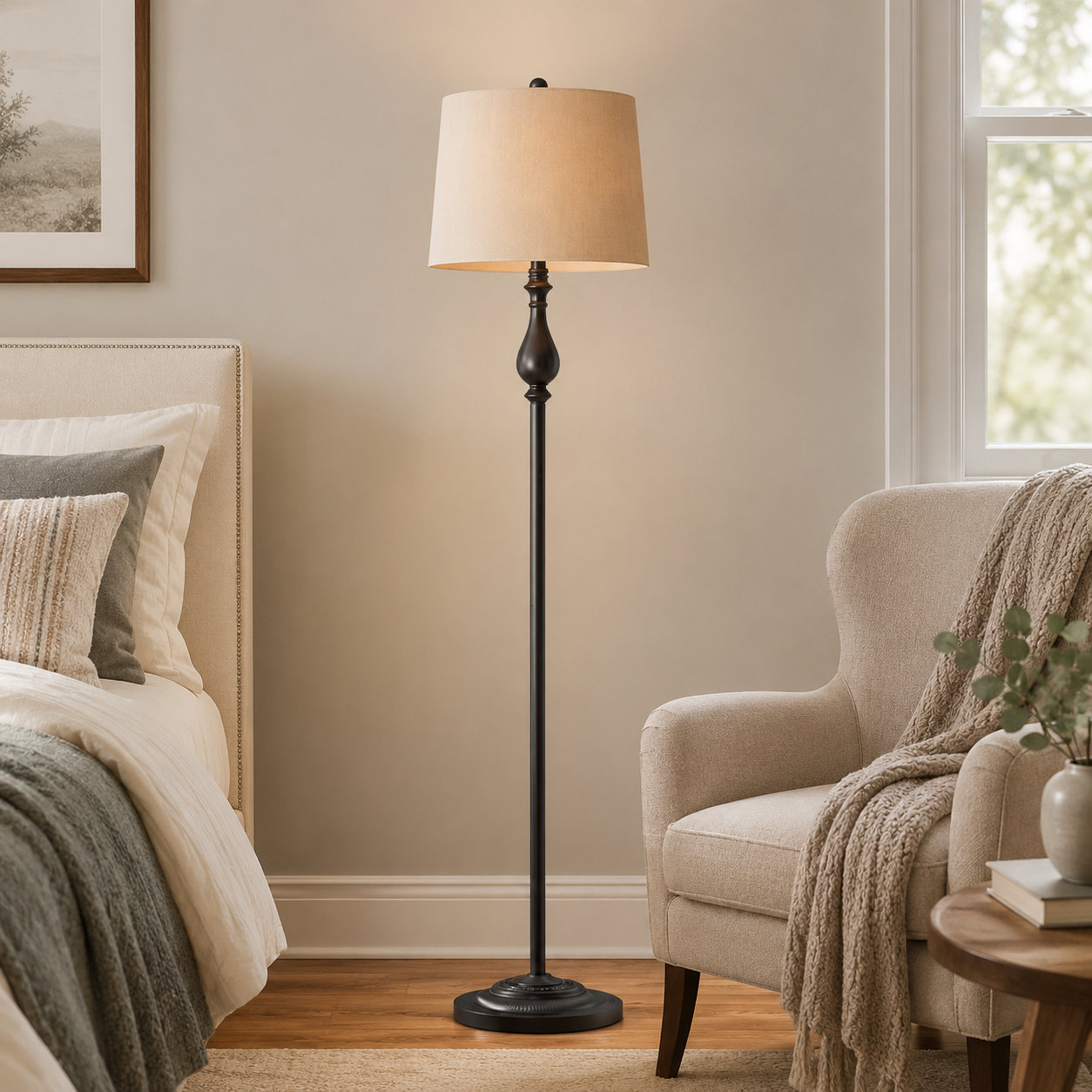 Andover Mills™ Janousek 62.5" Tall Standing Up Metal Column Floor Lamp — free download